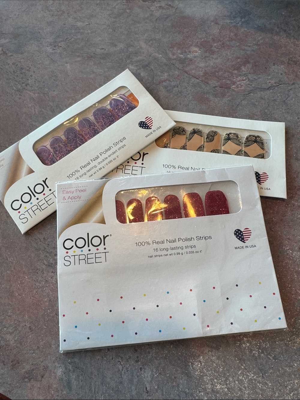 Bundle of color street nail polish strips NEW in PACKAGE